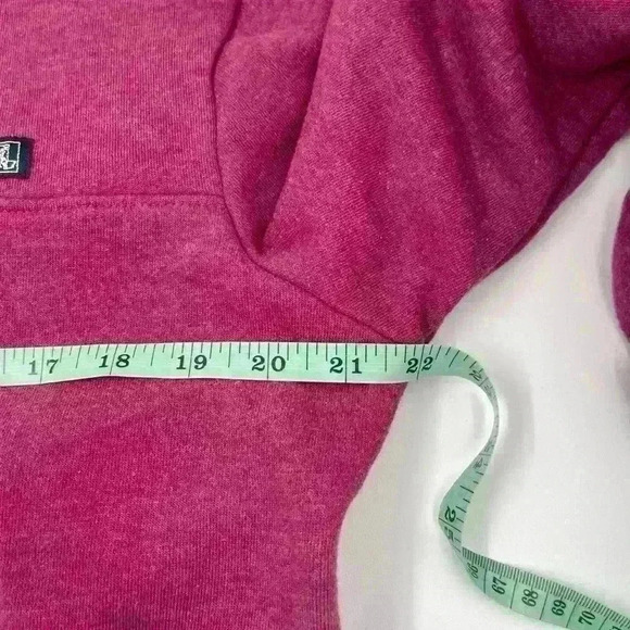 State Of Mine Women’s Small 1/4 Button Up Pullover Fleece Magenta Long Sleeve - Picture 3 of 8